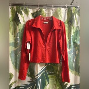 Babaton Polo in Miracle Red - Contour fabric